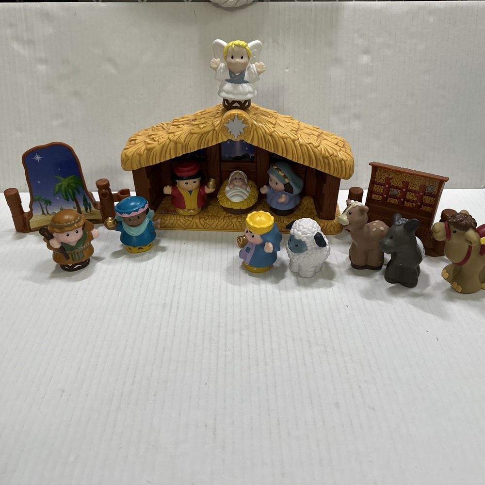 Vtg Fisher Price Little People Childrens Nativity Set Target Exclusive Jesus